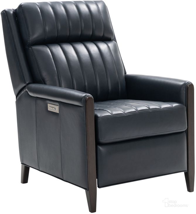 The appearance of Davidson Shoreham Blue Power Recliner With Power Head Rest And Power Lumbar designed by BarcaLounger in the modern / contemporary interior design. This blue piece of furniture  was selected by 1StopBedrooms from Davidson Collection to add a touch of cosiness and style into your home. Sku: 9PHL1195570047. Material: Leather. Product Type: Recliner. Image1