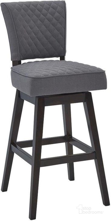 The appearance of Davie Grey Barstool 0qb24412979 designed by Boho House in the modern / contemporary interior design. This gray piece of furniture  was selected by 1StopBedrooms from Davie Collection to add a touch of cosiness and style into your home. Sku: LCGIBAESGR26. Material: Wood. Product Type: Barstool. Image1