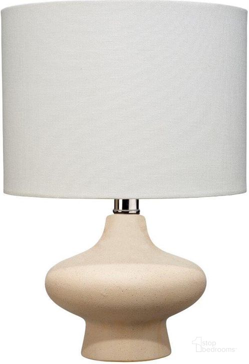 The appearance of Dawkins Beige Table Lamp designed by Jamie Young Company in the modern / contemporary interior design. This beige piece of furniture  was selected by 1StopBedrooms from Dawkins Collection to add a touch of cosiness and style into your home. Sku: LS9DAWKINSBE. Material: Ceramic. Product Type: Table Lamp. Image1
