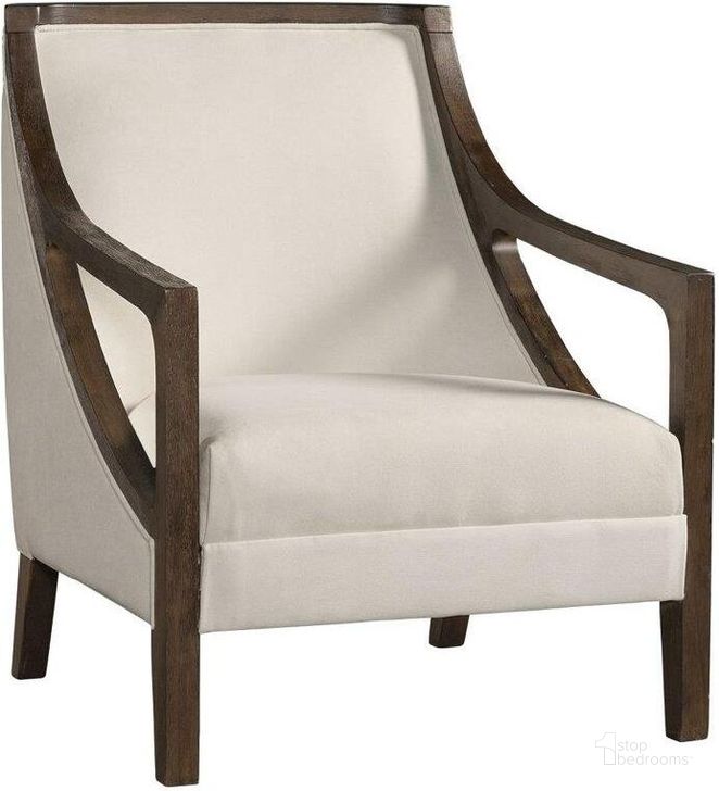 The appearance of Dayna Natural Accent Chair With Brown Frame designed by Picket House in the transitional interior design. This natural piece of furniture  was selected by 1StopBedrooms from Dayna Collection to add a touch of cosiness and style into your home. Sku: UHK525101E. Product Type: Accent Chair. Material: Rubberwood. Image1