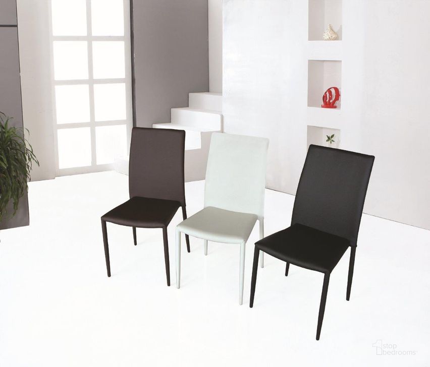 The appearance of DC-13 Dining Chair In White Set of 4 designed by J&M in the modern / contemporary interior design. This white piece of furniture  was selected by 1StopBedrooms from DC-13 Collection to add a touch of cosiness and style into your home. Sku: 17779-W. Material: Leather. Product Type: Dining Chair.