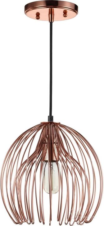 The appearance of Deena Copper Pendant designed by Safavieh in the modern / contemporary interior design. This copper piece of furniture  was selected by 1StopBedrooms from Safavieh PND Collection to add a touch of cosiness and style into your home. Sku: PND4029A. Product Type: Pendant Lighting. Image1