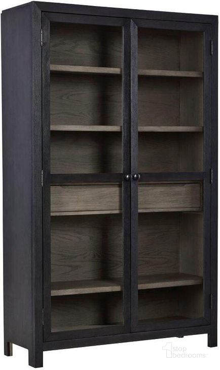 The appearance of Deep Creek Black and Gray Accent Chest and Cabinet 0qd24494075 designed by Off 5th Home in the transitional interior design. This black and gray piece of furniture  was selected by 1StopBedrooms from Deep Creek Collection to add a touch of cosiness and style into your home. Sku: A4000507. Material: Glass. Product Type: Accent Cabinet. Image1