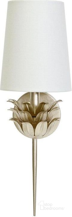 The appearance of Delilah Silver Leaf One Arm Sconce designed by Worlds Away in the modern / contemporary interior design. This silver piece of furniture  was selected by 1StopBedrooms from Delilah Collection to add a touch of cosiness and style into your home. Sku: DELILAH S. Material: Metal. Product Type: Wall Sconce.