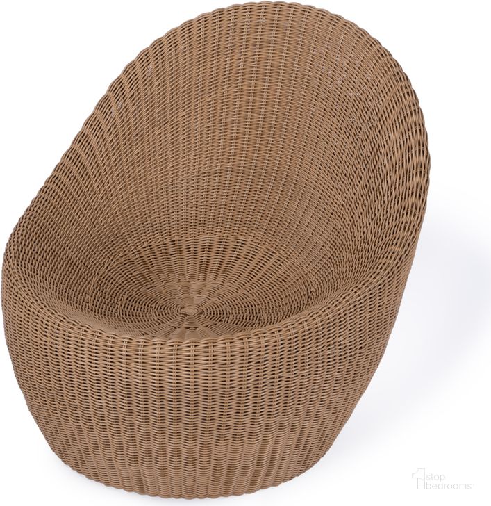 The appearance of Delmar Rattan Outdoor Nest Chair In Natural designed by Butler Specialty Company in the coastal interior design. This natural piece of furniture  was selected by 1StopBedrooms from Delmar Collection to add a touch of cosiness and style into your home. Sku: 5723447. Material: Aluminum. Product Type: Outdoor Chair. Image1