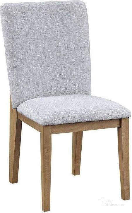 The appearance of Delphine Gray Linen Fabric Dining Chair Set of 2 designed by Lilola Home in the modern / contemporary interior design. This gray piece of furniture  was selected by 1StopBedrooms from Delphine Collection to add a touch of cosiness and style into your home. Sku: 30021. Product Type: Dining Chair. Material: Linen. Image1
