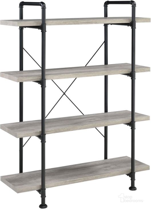 The appearance of Delray Bookcase designed by Coaster in the modern / contemporary interior design. This black and gray piece of furniture  was selected by 1StopBedrooms from Delray Collection to add a touch of cosiness and style into your home. Sku: 804406. Material: Metal. Product Type: Bookcase. Image1