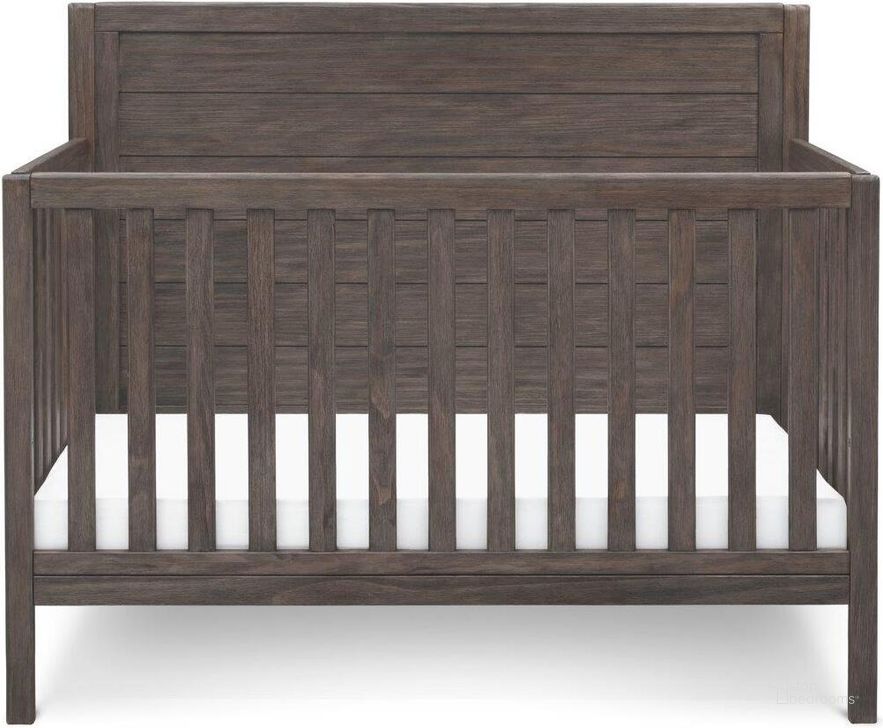 The appearance of Delta Children Cambridge 4 In 1 Convertible Crib With Greenguard Gold Certified In Rustic Grey designed by Delta Children in the country / farmhouse interior design. This rustic gray piece of furniture  was selected by 1StopBedrooms from Cambridge Collection to add a touch of cosiness and style into your home. Sku: 535150-084. Material: Wood. Product Type: Crib. Image1