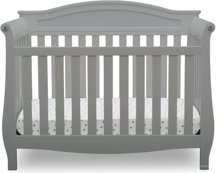 The appearance of Delta Children Lancaster 4 In 1 Convertible Baby Crib In Grey designed by Delta Children in the traditional interior design. This grey piece of furniture  was selected by 1StopBedrooms from Lancaster Collection to add a touch of cosiness and style into your home. Sku: 552150-026. Material: Wood. Product Type: Crib. Image1
