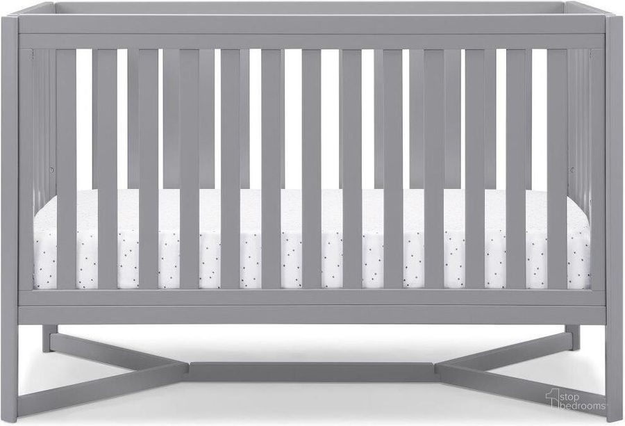 The appearance of Delta Children Tribeca 4 In 1 Convertible Crib In Grey designed by Delta Children in the modern / contemporary interior design. This grey piece of furniture  was selected by 1StopBedrooms from Tribeca Collection to add a touch of cosiness and style into your home. Sku: 6792-026. Material: Wood. Product Type: Crib. Image1