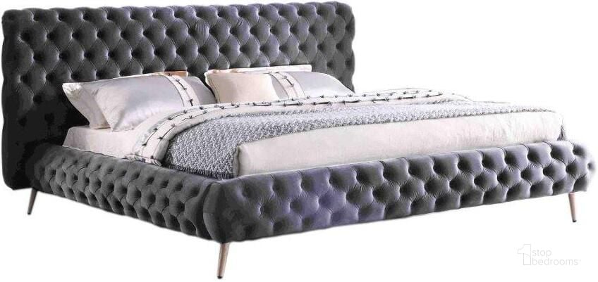 The appearance of Demeter Tufted Fabric Platform California King Bed In Gray designed by Best Master Furniture in the modern / contemporary interior design. This gray piece of furniture  was selected by 1StopBedrooms from Demeter Collection to add a touch of cosiness and style into your home. Sku: JJ201GCK. Bed Type: Platform Bed. Material: Upholstered. Product Type: Platform Bed. Bed Size: California King. Image1