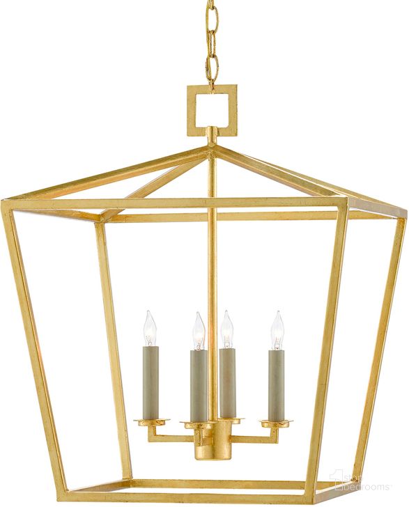 The appearance of Denison Medium Gold Lantern designed by Currey & Company in the modern / contemporary interior design. This gold piece of furniture  was selected by 1StopBedrooms from Denison Collection to add a touch of cosiness and style into your home. Sku: 9000-0457. Product Type: Lantern. Material: Iron.