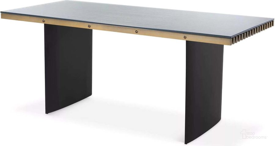 The appearance of Desk Vauclair Brushed Brass Finish designed by Eichholtz in the modern / contemporary interior design. This brass piece of furniture  was selected by 1StopBedrooms from Vauclair Collection to add a touch of cosiness and style into your home. Sku: 113331A;113331B;113331C. Product Type: Desk. Image1