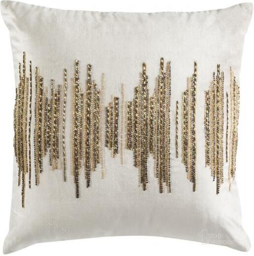 The appearance of Deston Darling Pillow PLS880A-2020 designed by Safavieh in the glam interior design. This beige piece of furniture  was selected by 1StopBedrooms from Deston Collection to add a touch of cosiness and style into your home. Sku: PLS880A-2020. Material: Cotton. Product Type: Pillows and Throw. Image1