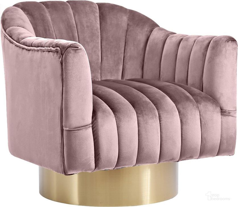 The appearance of Dev Pink Velvet Chair designed by Furnique in the modern / contemporary interior design. This pink piece of furniture  was selected by 1StopBedrooms from Dev Collection to add a touch of cosiness and style into your home. Sku: 520Pink. Product Type: Accent Chair. Material: Velvet. Image1