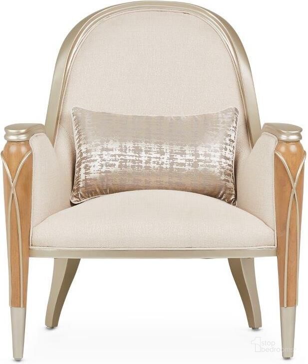 The appearance of Devany Caramel Accent Chair 0qb24531974 designed by Off 5th Home in the transitional interior design. This caramel piece of furniture  was selected by 1StopBedrooms from Devany Collection to add a touch of cosiness and style into your home. Sku: N9008834-PEARL-134. Material: Polyester. Product Type: Accent Chair. Image1
