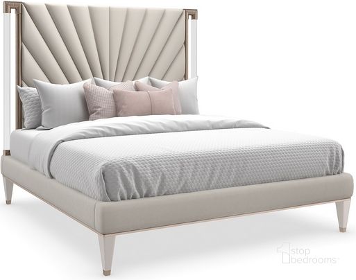The appearance of Devonta Gold Queen Bed designed by Isaac Tahari in the transitional interior design. This gold piece of furniture  was selected by 1StopBedrooms from Devonta Collection to add a touch of cosiness and style into your home. Sku: C113-422-101. Bed Type: Panel Bed. Product Type: Panel Bed. Bed Size: Queen. Material: Acrylic.