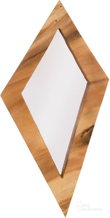 The appearance of Diamond Chamcha Wood Mirror TH95620 designed by Phillips Collection in the modern / contemporary interior design. This beige piece of furniture  was selected by 1StopBedrooms from  to add a touch of cosiness and style into your home. Sku: TH95620. Material: Wood. Product Type: Wall Decor. Image1