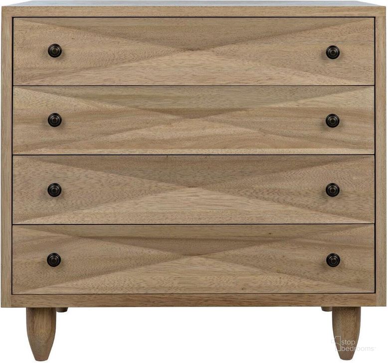 The appearance of Diamond Chest In Washed Walnut designed by Noir in the transitional interior design. This natural walnut piece of furniture  was selected by 1StopBedrooms from Diamond Collection to add a touch of cosiness and style into your home. Sku: GDRE180WAW. Product Type: Chest. Material: Wood Veneer. Image1