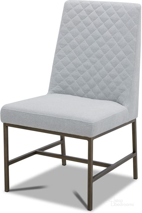The appearance of Diamond Elise Dining Chair Set of 2 In Light Grey designed by Parker House in the modern / contemporary interior design. This light grey piece of furniture  was selected by 1StopBedrooms from Diamond Collection to add a touch of cosiness and style into your home. Sku: DDIA#DRC-ELLN. Material: Polyester. Product Type: Dining Chair. Image1
