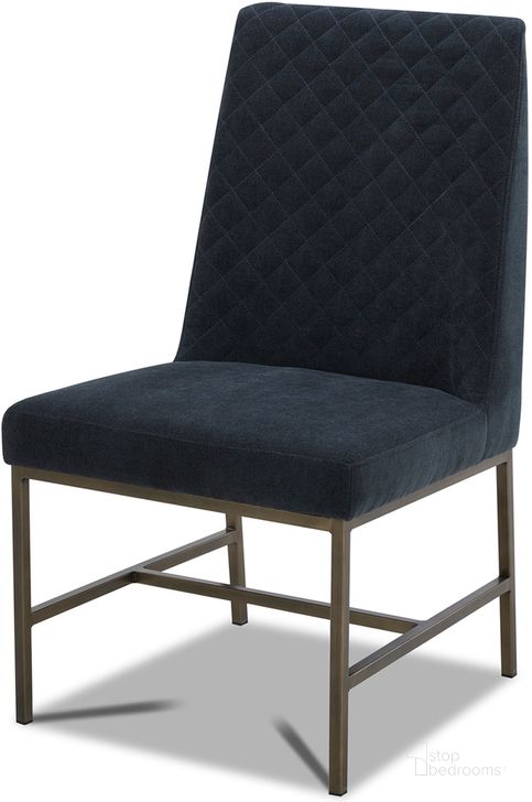 The appearance of Diamond Elise Dining Chair Set of 2 In Navy designed by Parker House in the modern / contemporary interior design. This navy piece of furniture  was selected by 1StopBedrooms from Diamond Collection to add a touch of cosiness and style into your home. Sku: DDIA#DRC-ELNV. Material: Polyester. Product Type: Dining Chair. Image1