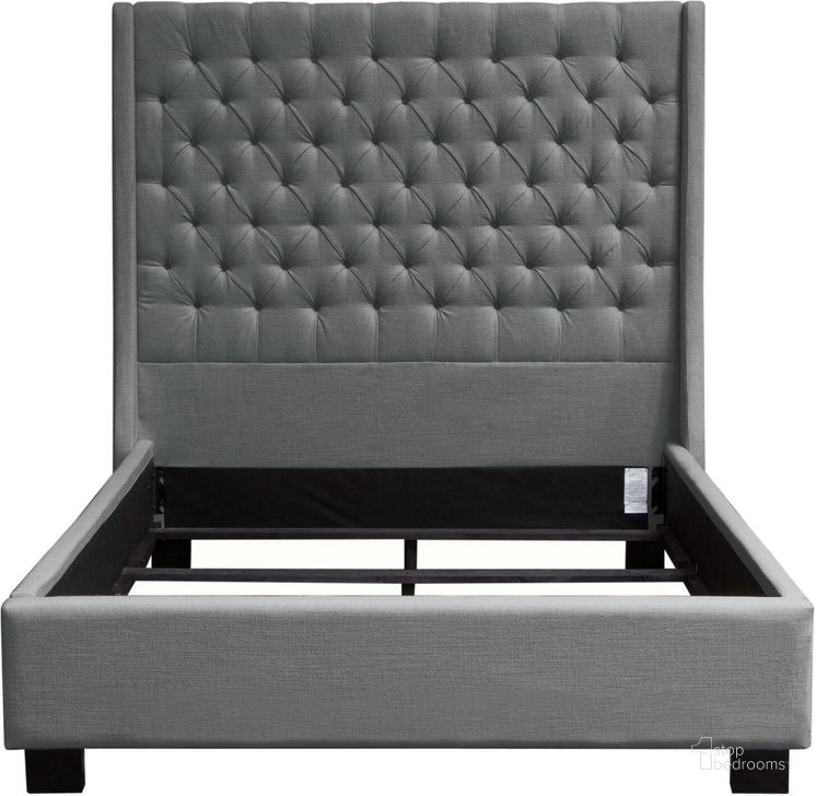 The appearance of Diamond Sofa Park Ave Grey Linen King Bed designed by Diamond Sofa in the modern / contemporary interior design. This grey piece of furniture  was selected by 1StopBedrooms from Park Ave Collection to add a touch of cosiness and style into your home. Sku: PARKAVEGREKHB;PARKAVEGREKFBSR;PARKAVEGREKWN. Bed Type: Panel Bed. Product Type: Panel Bed. Bed Size: King. Material: Linen. Image1