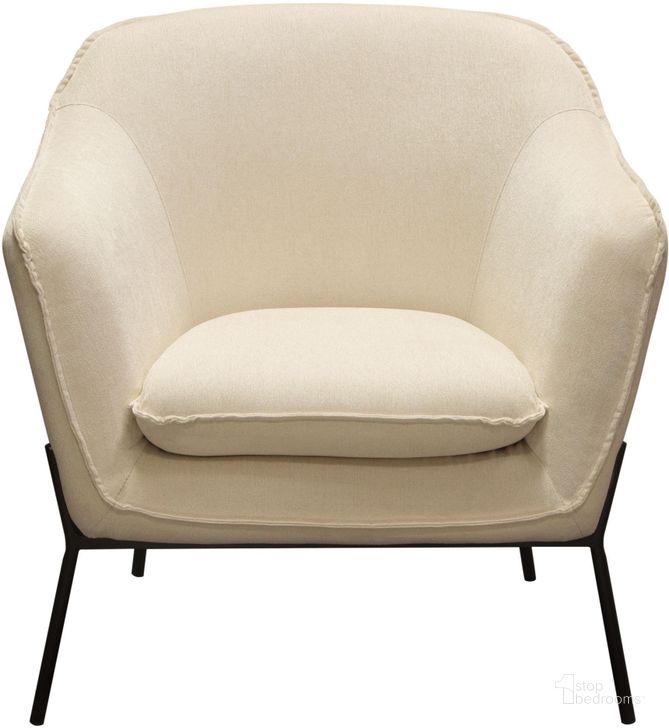 The appearance of Diamond Sofa Status Cream Fabric Accent Chair designed by Diamond Sofa in the modern / contemporary interior design. This cream piece of furniture  was selected by 1StopBedrooms from Status Collection to add a touch of cosiness and style into your home. Sku: STATUSCHCR. Material: Fabric. Product Type: Accent Chair. Image1