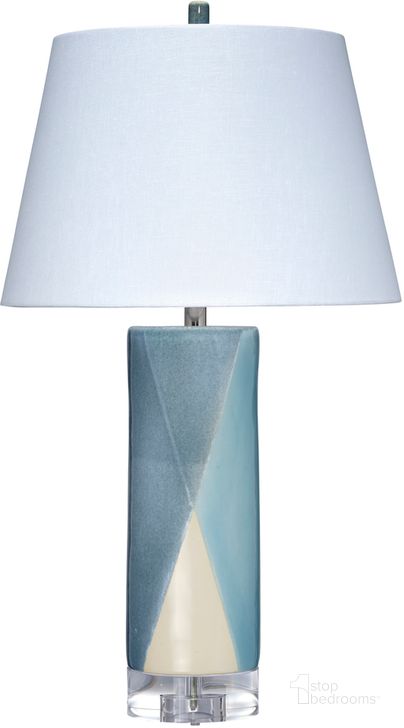 The appearance of Diamond Table Lamp In Blue designed by Jamie Young Company in the coastal interior design. This blue piece of furniture  was selected by 1StopBedrooms from Diamond Collection to add a touch of cosiness and style into your home. Sku: 9DIAMONDTLBL. Material: Ceramic. Product Type: Table Lamp. Image1