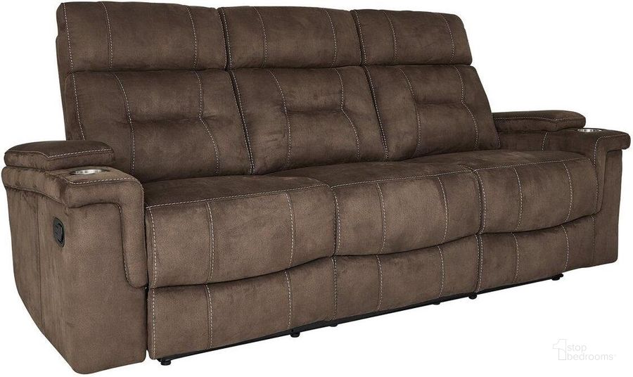 The appearance of Diesel Manual Cobra Brown Manual Sofa designed by Parker House in the transitional interior design. This brown piece of furniture  was selected by 1StopBedrooms from Diesel Manual Collection to add a touch of cosiness and style into your home. Sku: MDIE#832-CBR. Material: Polyester. Product Type: Sofa. Image1