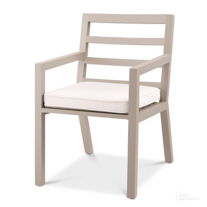 The appearance of Dining Chair Delta Outdoor Sand designed by Eichholtz in the modern / contemporary interior design. This sand piece of furniture  was selected by 1StopBedrooms from Delta Collection to add a touch of cosiness and style into your home. Sku: 113654. Product Type: Outdoor Dining Chair. Material: Canvas. Image1