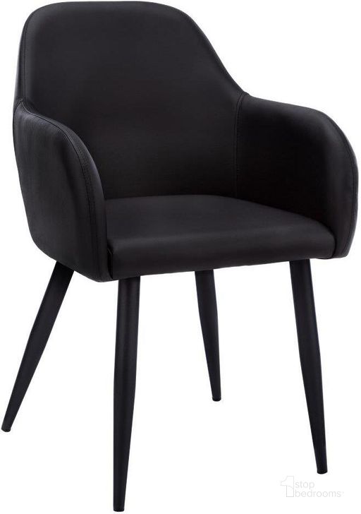 The appearance of Dining Chair Set Of 2 In Black Leather Look I 1193 designed by Monarch Specialties in the modern / contemporary interior design. This black piece of furniture  was selected by 1StopBedrooms from  to add a touch of cosiness and style into your home. Sku: I 1193. Material: Metal. Product Type: Dining Chair. Image1