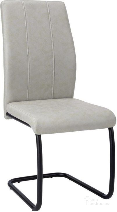 The appearance of Dining Chair Set Of 2 In Grey Fabric designed by Monarch Specialties in the modern / contemporary interior design. This grey piece of furniture  was selected by 1StopBedrooms from  to add a touch of cosiness and style into your home. Sku: I 1113. Material: Polyester. Product Type: Dining Chair. Image1