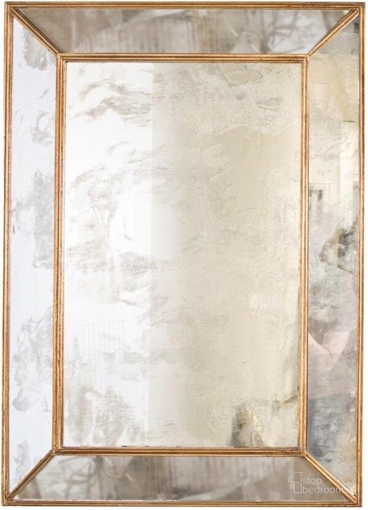 The appearance of Dion Antique And Gold Leaf Rectangular Mirror designed by Worlds Away in the modern / contemporary interior design. This gold piece of furniture  was selected by 1StopBedrooms from Dion Collection to add a touch of cosiness and style into your home. Sku: DION G. Material: Wood. Product Type: Mirror.