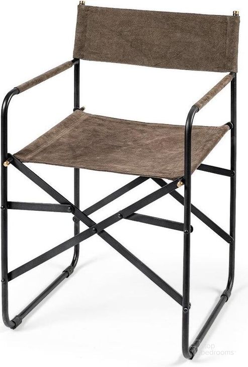 The appearance of Direttore Brown And Gray Suede With Metal Frame Dining Chair Set of 2 designed by Mercana in the modern / contemporary interior design. This brown and grey piece of furniture  was selected by 1StopBedrooms from Direttore Collection to add a touch of cosiness and style into your home. Sku: 68796. Material: Metal. Product Type: Dining Chair. Image1