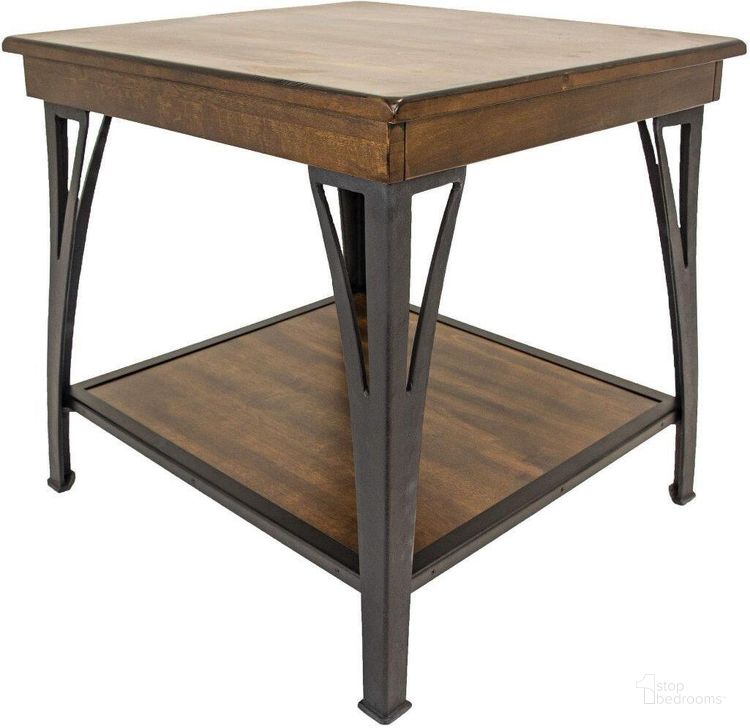 The appearance of District Copper End Table designed by Intercon in the industrial interior design. This brown piece of furniture  was selected by 1StopBedrooms from District Collection to add a touch of cosiness and style into your home. Sku: DT-TA-2426-CCR-C. Product Type: End Table. Image1