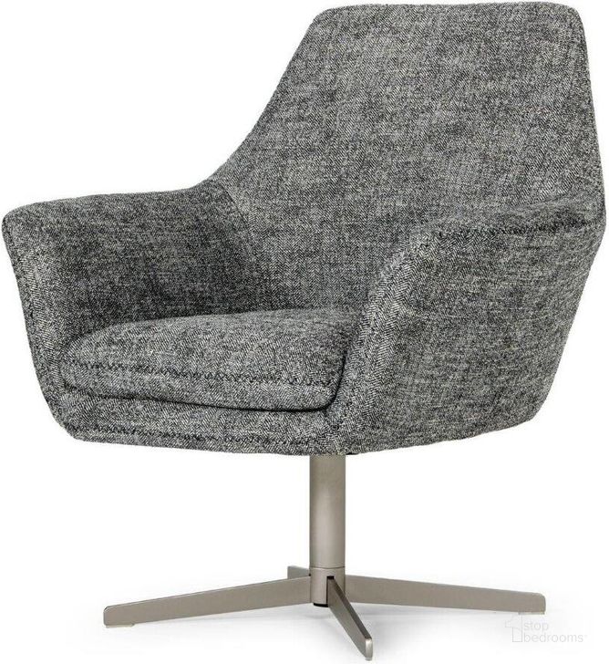 The appearance of Divani Casa Elvin Modern Dark Grey Fabric Swivel Lounge Chair designed by VIG Furniture in the modern / contemporary interior design. This grey piece of furniture  was selected by 1StopBedrooms from Divani Casa Collection to add a touch of cosiness and style into your home. Sku: VGKKA-832-DKGRY-3. Material: Fabric. Product Type: Lounge Chair. Image1
