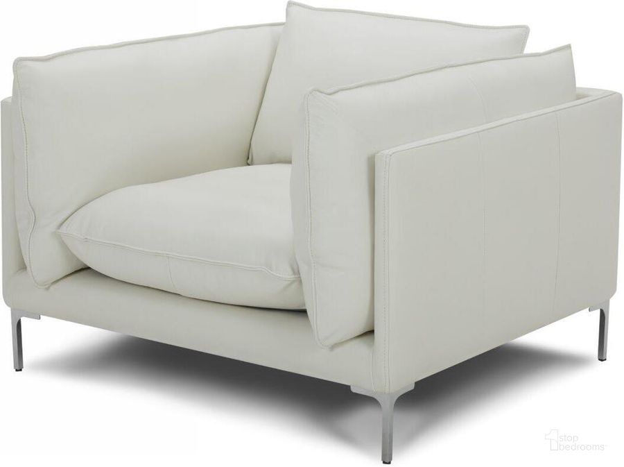 The appearance of Divani Casa Harvest Modern White Full Leather Chair designed by VIG Furniture in the modern / contemporary interior design. This white piece of furniture  was selected by 1StopBedrooms from Divani Casa Harvest Collection to add a touch of cosiness and style into your home. Sku: VGKKKF2627-L2927-CHR. Material: Leather. Product Type: Accent Chair. Image1