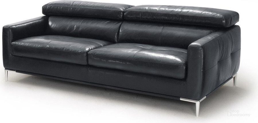The appearance of Divani Casa Natalia Modern Black Leather Sofa designed by VIG Furniture in the modern / contemporary interior design. This black piece of furniture  was selected by 1StopBedrooms from Divani Casa Natalia Collection to add a touch of cosiness and style into your home. Sku: VGKK1281X-BLK-S. Material: Leather. Product Type: Sofa.