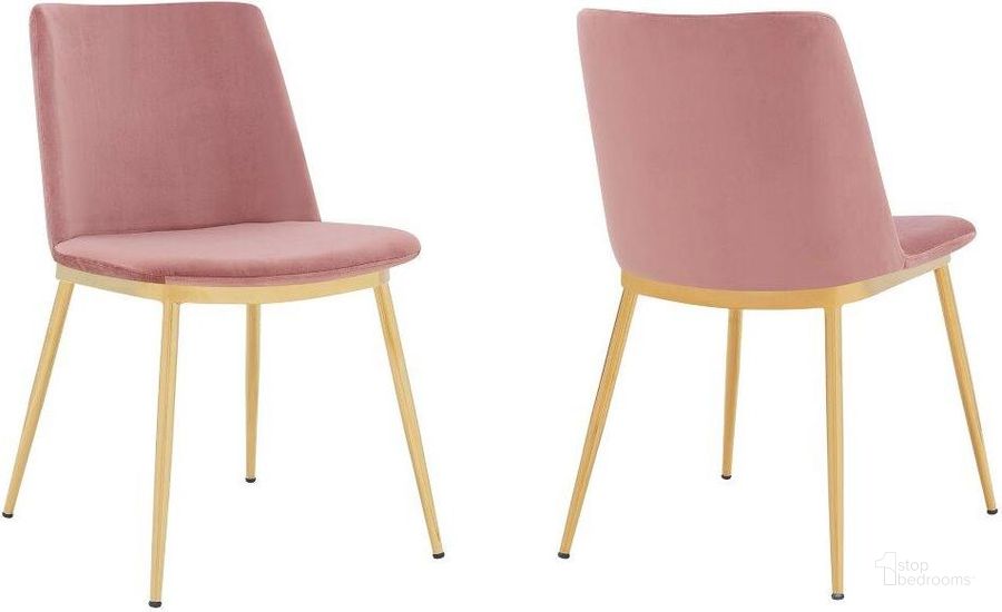 The appearance of Dobromir Pink Dining Chair designed by Artisan Elegance in the modern / contemporary interior design. This pink piece of furniture  was selected by 1StopBedrooms from Dobromir Collection to add a touch of cosiness and style into your home. Sku: LCMSSIGLPNK. Material: Metal. Product Type: Dining Chair. Image1
