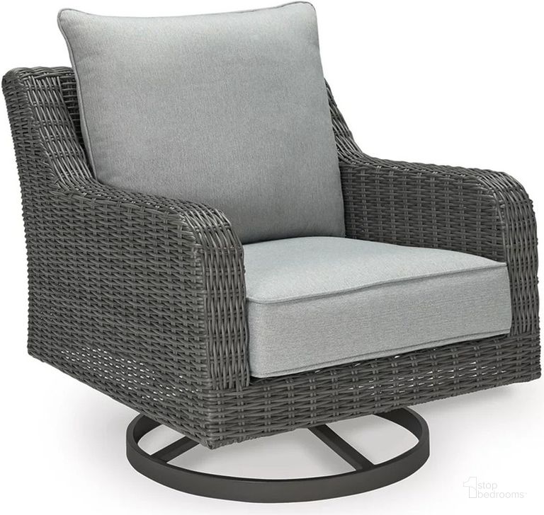 The appearance of Donalima Gray Outdoor Chair designed by Isaac Tahari in the transitional interior design. This gray piece of furniture  was selected by 1StopBedrooms from Donalima Collection to add a touch of cosiness and style into your home. Sku: P518-821. Material: Fabric. Product Type: Outdoor Chair. Image1