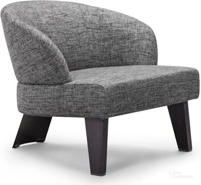 The appearance of Donato Dark Grey Accent Chair designed by Bellini Modern Living in the modern / contemporary interior design. This gray piece of furniture  was selected by 1StopBedrooms from Donato Collection to add a touch of cosiness and style into your home. Sku: Donato DGY. Product Type: Accent Chair. Image1