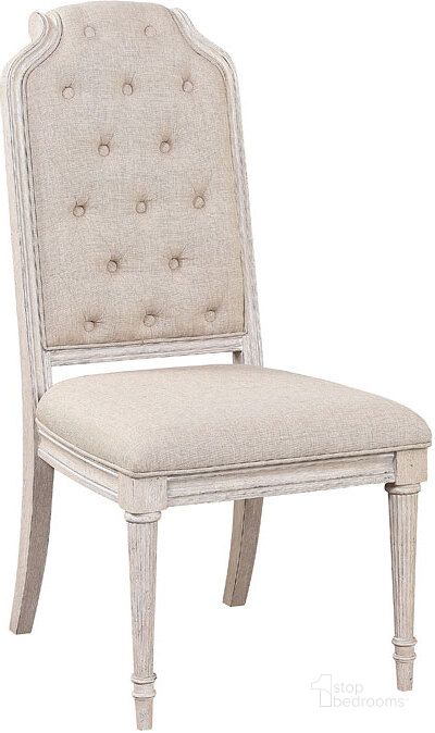 The appearance of Dormoca Antique Champagne Dining Chair Set of 2 0qb24374371 designed by Bennett Interiors in the transitional interior design. This antique champagne piece of furniture  was selected by 1StopBedrooms from Dormoca Collection to add a touch of cosiness and style into your home. Sku: 67532. Material: Wood. Product Type: Dining Chair. Image1