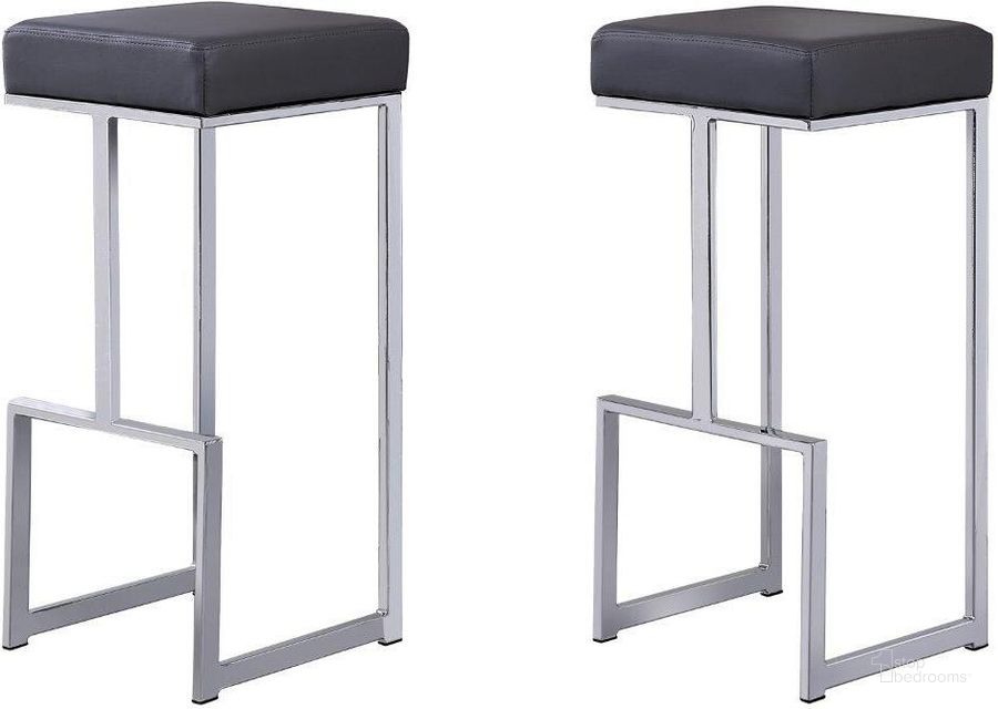 The appearance of Dorrington Modern Faux Leather Backless Bar Stool Set of 2 In Gray And Silver designed by Best Master Furniture in the modern / contemporary interior design. This gray/silver piece of furniture  was selected by 1StopBedrooms from Dorrington Collection to add a touch of cosiness and style into your home. Sku: JL015G. Material: Faux Leather. Product Type: Barstool. Image1