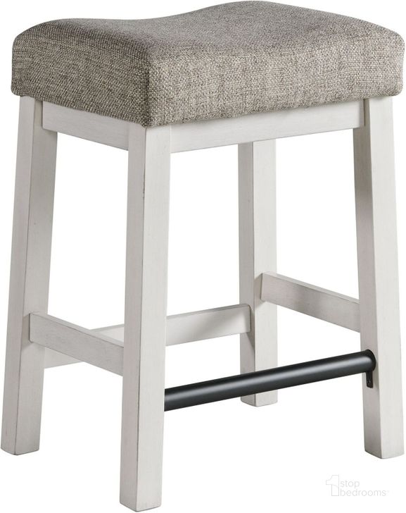 The appearance of Drake Gray Backless Bar Stool Set Of 2 designed by Intercon in the traditional interior design. This gray piece of furniture  was selected by 1StopBedrooms from Drake Collection to add a touch of cosiness and style into your home. Sku: DK-BS-45W-RFO-K24. Product Type: Barstool. Image1