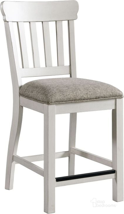 The appearance of Drake Gray Slat Back Counter Height Stool designed by Intercon in the traditional interior design. This gray piece of furniture  was selected by 1StopBedrooms from Drake Collection to add a touch of cosiness and style into your home. Sku: DK-BS-460C-RFO-K24. Product Type: Barstool. Image1
