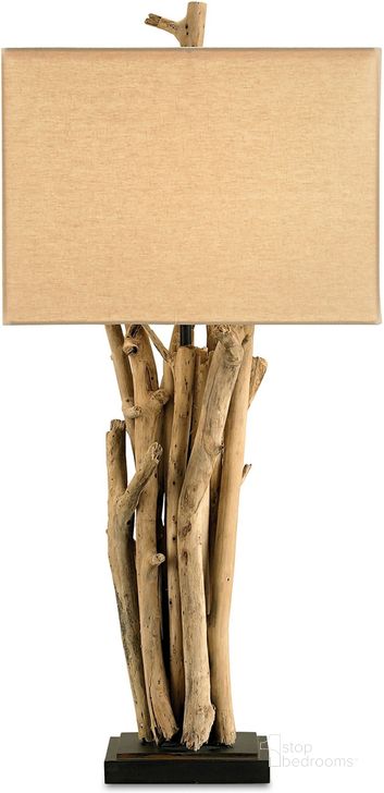 The appearance of Driftwood Table Lamp In Natural designed by Currey & Company in the modern / contemporary interior design. This natural piece of furniture  was selected by 1StopBedrooms from Driftwood Collection to add a touch of cosiness and style into your home. Sku: 6344. Material: Wood. Product Type: Table Lamp.