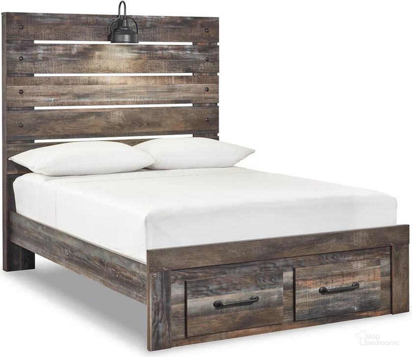 The appearance of Drystan Multi Full Panel Storage Bed designed by Signature Design by Ashley in the rustic / southwestern interior design. This multi piece of furniture  was selected by 1StopBedrooms from Drystan Collection to add a touch of cosiness and style into your home. Sku: B211-87;B211-84S;B211-86. Bed Type: Storage Bed. Material: Wood. Product Type: Storage Bed. Bed Size: Full. Image1