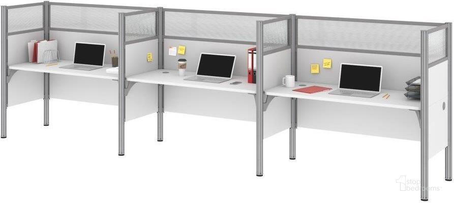 The appearance of Duana White Work Station Modular Office Furniture 0qb2207042 designed by FineForm in the modern / contemporary interior design. This white piece of furniture  was selected by 1StopBedrooms from Duana Collection to add a touch of cosiness and style into your home. Sku: 100872D-17. Material: Wood. Product Type: Work Station. Image1