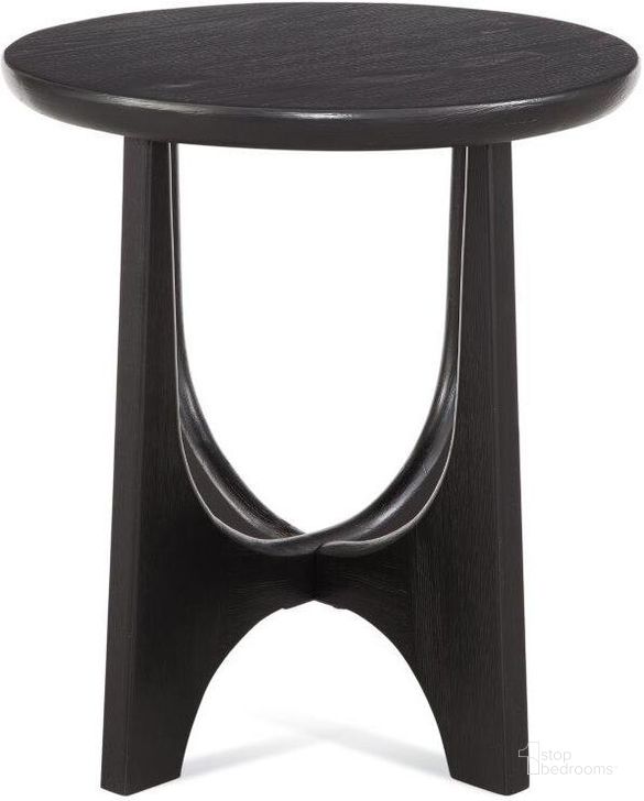 The appearance of Dunnigan Round End Table designed by Bassett Mirror Company in the modern / contemporary interior design. This black piece of furniture  was selected by 1StopBedrooms from Dunnigan Collection to add a touch of cosiness and style into your home. Sku: 7049-LR-220EC. Product Type: End Table.