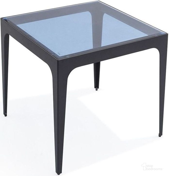 The appearance of Dynasty Ocean Blue Glass Top End Table designed by Bellini Modern Living in the modern / contemporary interior design. This black and blue piece of furniture  was selected by 1StopBedrooms from Dynasty Collection to add a touch of cosiness and style into your home. Sku: Dynasty ET BLU. Product Type: End Table. Image1
